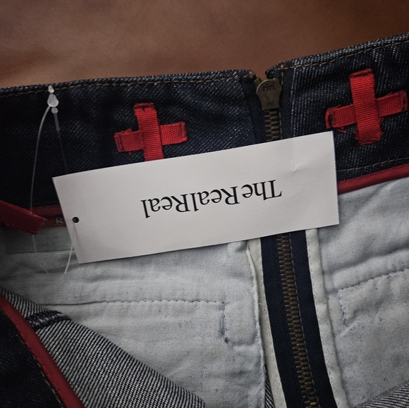 Vintage Prada Denim Back Zip Midi Pencil Skirt Size 38 Italy US 2 Blue Y2K - Picture 6 of 9